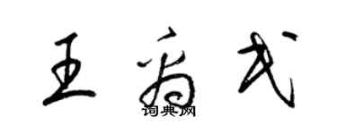 梁錦英王禹民草書個性簽名怎么寫