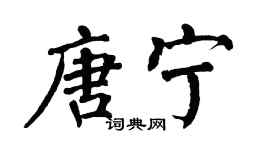 翁闓運唐寧楷書個性簽名怎么寫