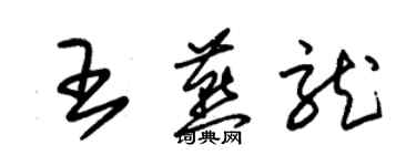 朱錫榮王燕龍草書個性簽名怎么寫
