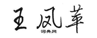 駱恆光王鳳苹行書個性簽名怎么寫