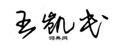 朱錫榮王凱民草書個性簽名怎么寫