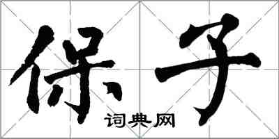 翁闓運保子楷書怎么寫