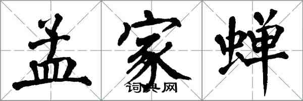 翁闓運孟家蟬楷書怎么寫