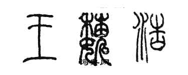 陳墨王巍浩篆書個性簽名怎么寫