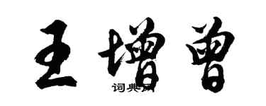 胡問遂王增曾行書個性簽名怎么寫