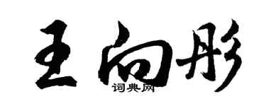 胡問遂王向彤行書個性簽名怎么寫