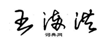 朱錫榮王滿洪草書個性簽名怎么寫
