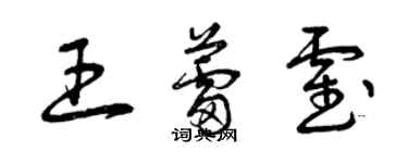 曾慶福王蕾霍草書個性簽名怎么寫