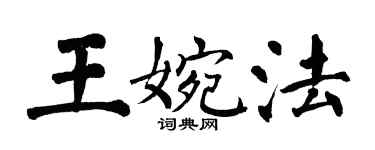翁闓運王婉法楷書個性簽名怎么寫