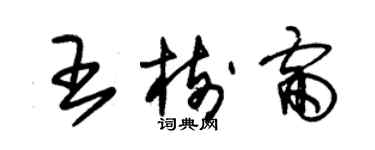 朱錫榮王樹雷草書個性簽名怎么寫