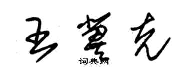 朱錫榮王冀克草書個性簽名怎么寫