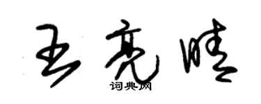 朱錫榮王亮晴草書個性簽名怎么寫