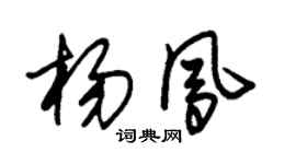 朱錫榮楊鳳草書個性簽名怎么寫