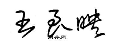 朱錫榮王良映草書個性簽名怎么寫