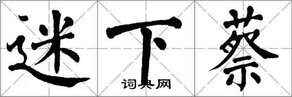 翁闓運迷下蔡楷書怎么寫