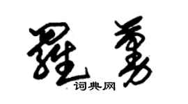 朱錫榮羅蔓草書個性簽名怎么寫