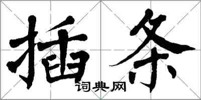 翁闓運插條楷書怎么寫