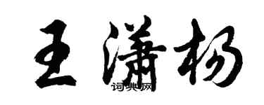 胡問遂王瀟楊行書個性簽名怎么寫