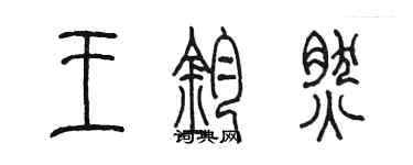 陳墨王鈞然篆書個性簽名怎么寫