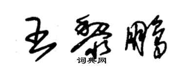 朱錫榮王黎鵬草書個性簽名怎么寫