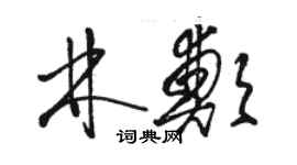 駱恆光林鄭草書個性簽名怎么寫