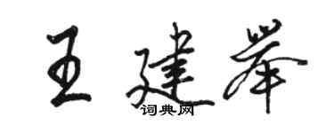 駱恆光王建舉行書個性簽名怎么寫