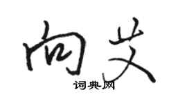 駱恆光向艾行書個性簽名怎么寫