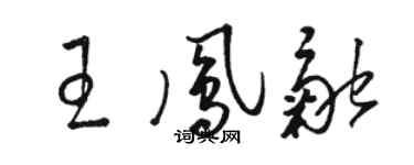 駱恆光王鳳融草書個性簽名怎么寫