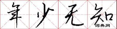 年少無知怎么寫好看