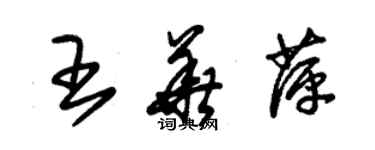 朱錫榮王華萍草書個性簽名怎么寫