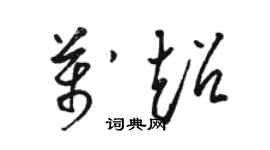 駱恆光萬超草書個性簽名怎么寫