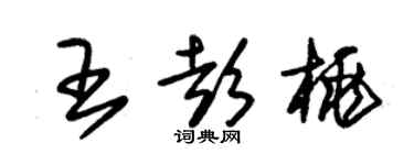 朱錫榮王彭桃草書個性簽名怎么寫