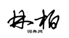 朱錫榮林柏草書個性簽名怎么寫