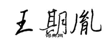 王正良王期胤行書個性簽名怎么寫