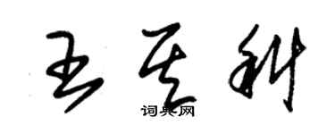 朱錫榮王其科草書個性簽名怎么寫