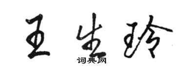 駱恆光王生玲行書個性簽名怎么寫