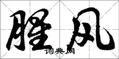 胡問遂腥風行書怎么寫