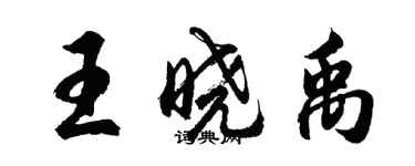 胡問遂王曉禹行書個性簽名怎么寫