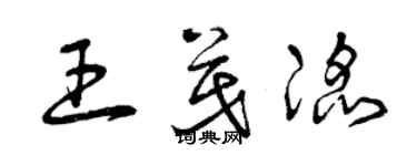 曾慶福王茂滔草書個性簽名怎么寫