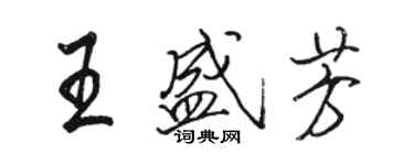 駱恆光王盛芳行書個性簽名怎么寫