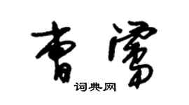 朱錫榮曹鶯草書個性簽名怎么寫