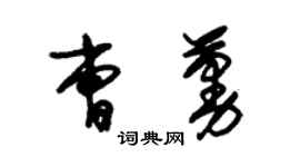 朱錫榮曹蔓草書個性簽名怎么寫