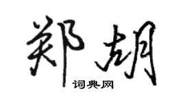 駱恆光鄭胡行書個性簽名怎么寫