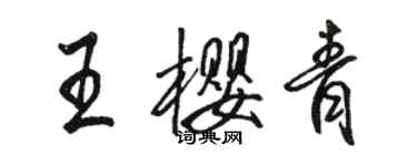 駱恆光王櫻青行書個性簽名怎么寫