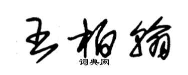 朱錫榮王柏翰草書個性簽名怎么寫