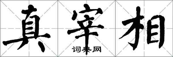 翁闓運真宰相楷書怎么寫