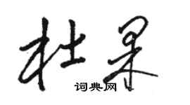 駱恆光杜果草書個性簽名怎么寫