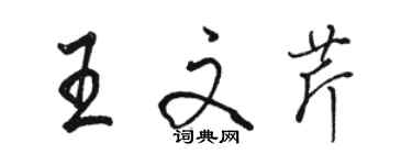 駱恆光王文芹行書個性簽名怎么寫