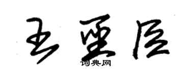 朱錫榮王聖臣草書個性簽名怎么寫