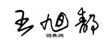 朱錫榮王旭靜草書個性簽名怎么寫